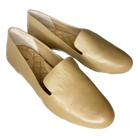 Birdies Shoes - Birdies The Starling Slip On Leather Loafer Flat Nude/Tan Size 9.5